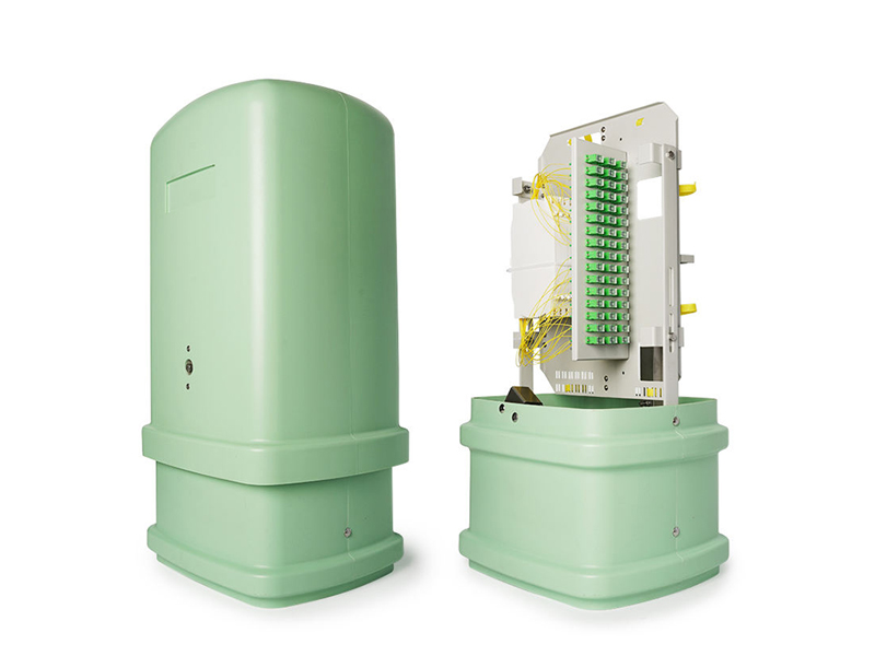 Pedestal for Outdoor FTTH Fiber Optic Cable Distribution 96-144 Core Capacity Used for Outside Plant Network Construction