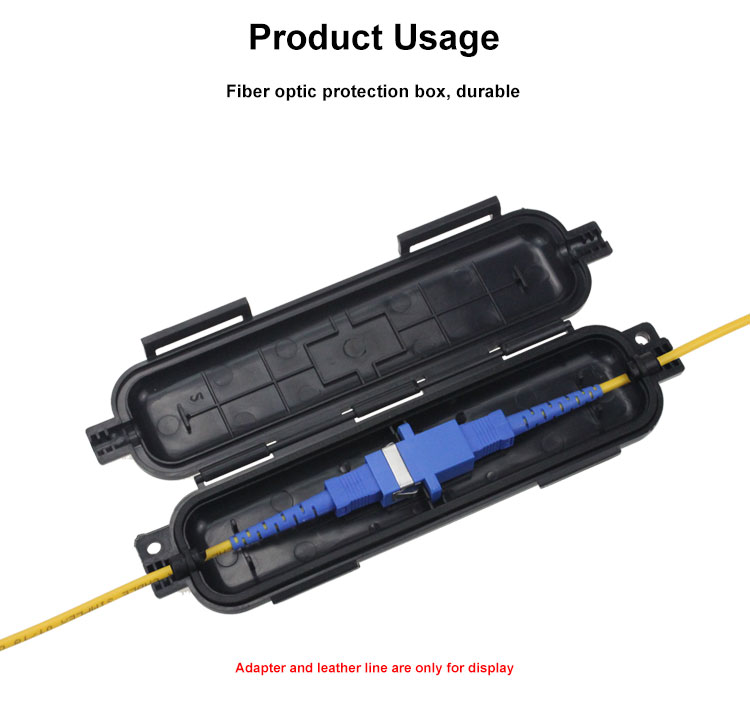 FTTH Outdoor Waterproof Fiber Optic Protection Box for Drop Cable Splicing