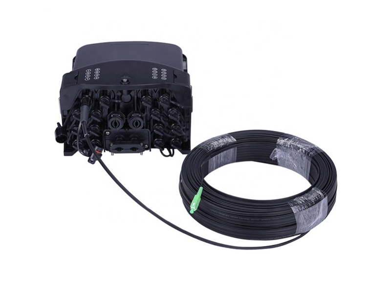 Outdoor Wall Mounting 16 Cores Waterproof Fiber Distribution Box with micro PLC splitter