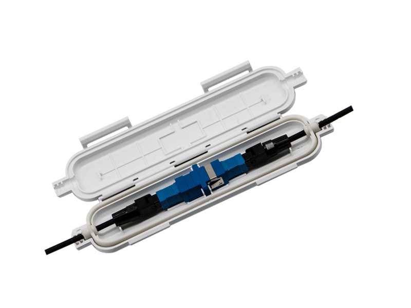 FTTH Outdoor Waterproof Fiber Optic Protection Box for Drop Cable Splicing
