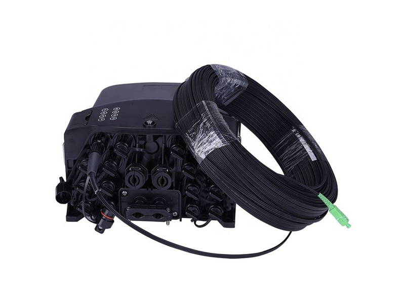 Outdoor Wall Mounting 16 Cores Waterproof Fiber Distribution Box with micro PLC splitter