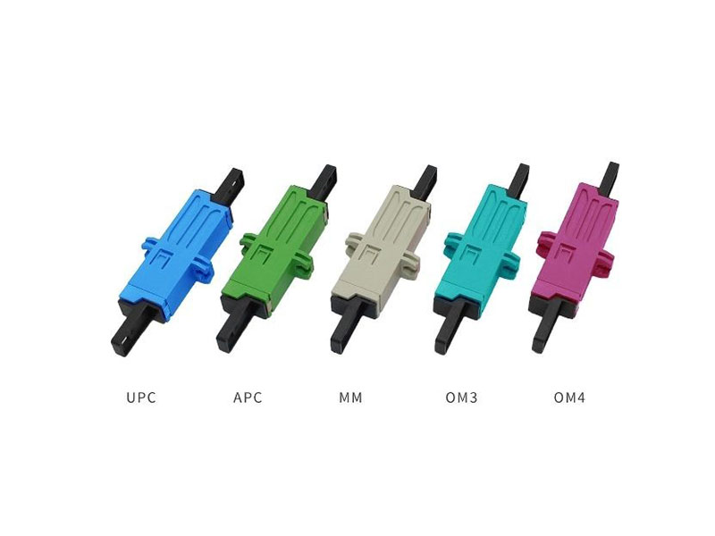Original Plastic Shell E2000 Simplex Fiber Optic Adapter With/Without Flange