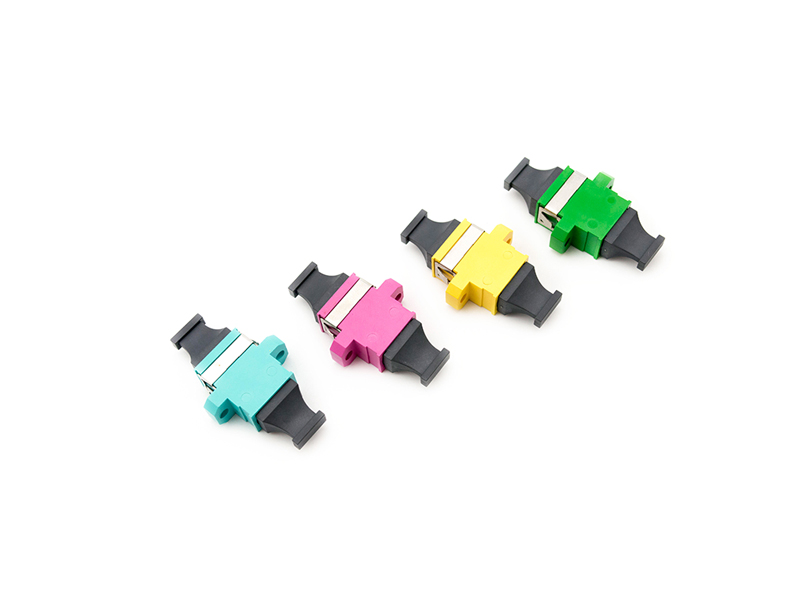 Original Plastic Shell MPO 8/12/16/24cores Fiber Optic Adapter With/Without Flange