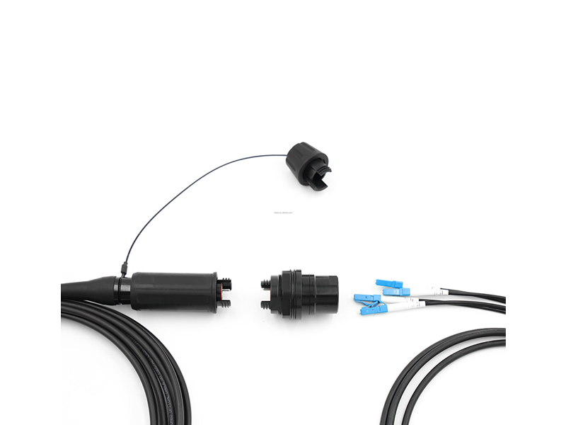 MIL-DTL-83526 HMA Compatible IP68 Harsh Environment 2core 4core Expanded Beam to LC Hybrid Connector Coupler Fiber Optic Adapter