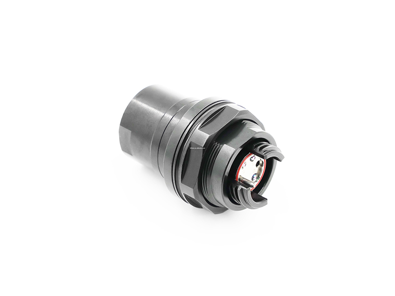 MIL-DTL-83526 HMA Compatible IP68 Harsh Environment 2core 4core Expanded Beam to LC Hybrid Connector Coupler Fiber Optic Adapter