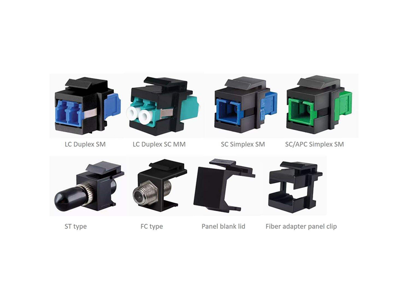 LC SC SM MM Duplex Fiber Optic Keystone jacket Coupler Adapter patch panel lid bezel for faceplates