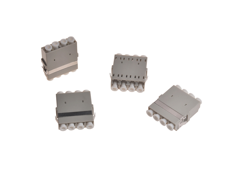 FTTH LC MM Quad Fiber Optic Multimode Quad Adapter