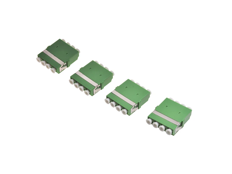 FTTH LC APC SM Quadruple High-Low Type Fiber Optic Singlemode Quad Adapter