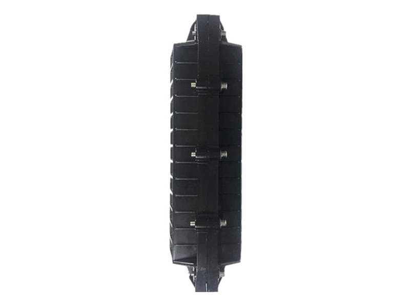 4+4 Inlet/outlet 144 cores horizontal splice closure IP68 ABS/PC fiber enclosure FOSC