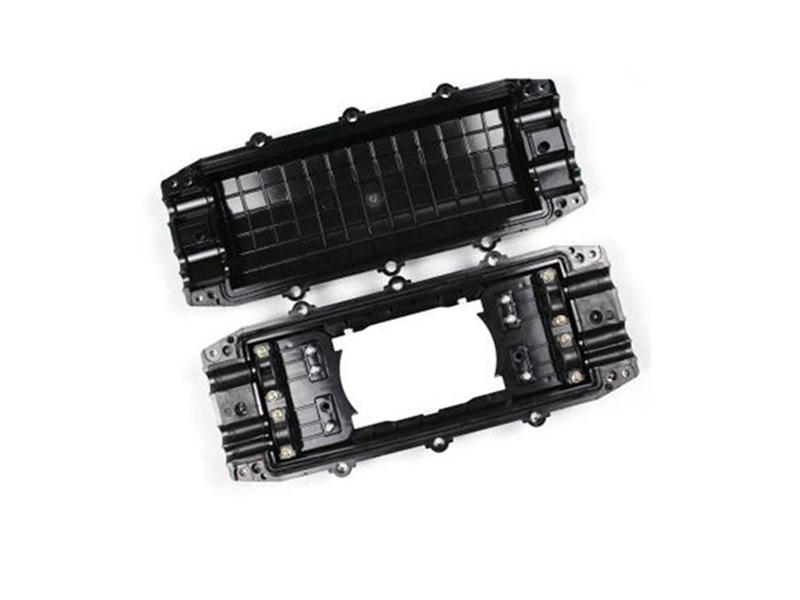 3+3 Inlet/outlet fiber optic splice closure 144 FOSC horizontal type fibre joint box