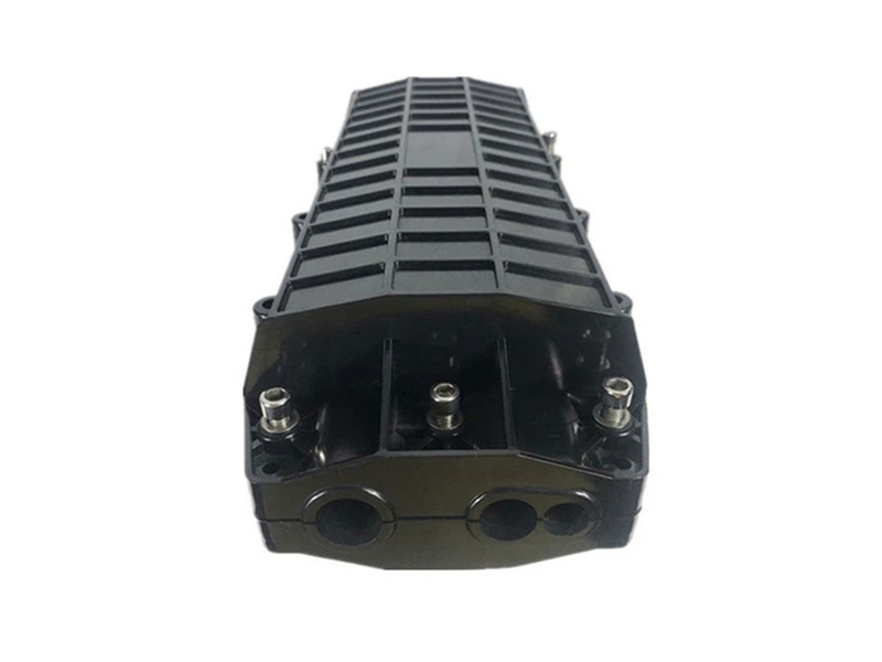 3+3 Inlet/outlet fiber optic splice closure 144 FOSC horizontal type fibre joint box