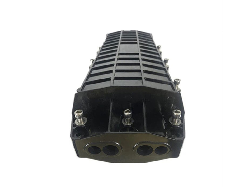 4+4 Inlet/outlet 144 cores horizontal splice closure IP68 ABS/PC fiber enclosure FOSC