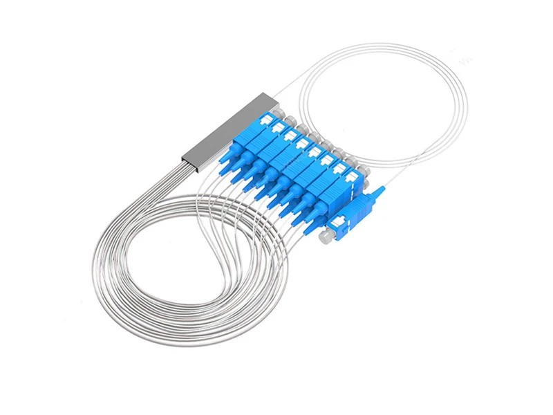 Micro Fiber Optic PLC Splitter 1x16 SC/UPC Single Mode G657A1/A2 /G652D 900um Steel Tube Mini FTTH PON CATV GPON/BPON/EPON