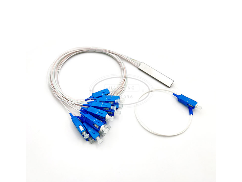 Micro Fiber Optic PLC Splitter 1x16 SC/UPC Single Mode G657A1/A2 /G652D 900um Steel Tube Mini FTTH PON CATV GPON/BPON/EPON