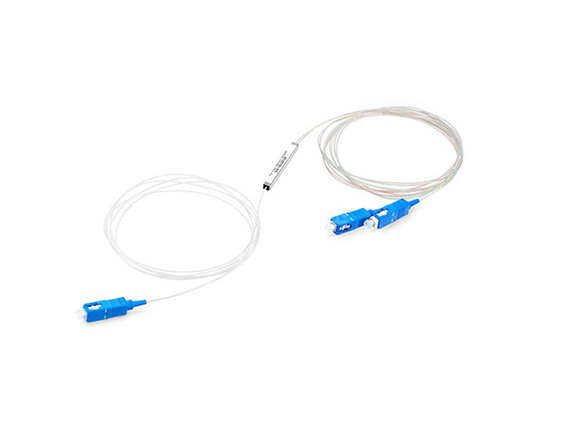 Micro Fiber Optic PLC Splitter 1x2 SC/UPC Single Mode G657A1/A2 /G652d 900um Steel Tube Mini FTTH PON CATV GPON/BPON/EPON