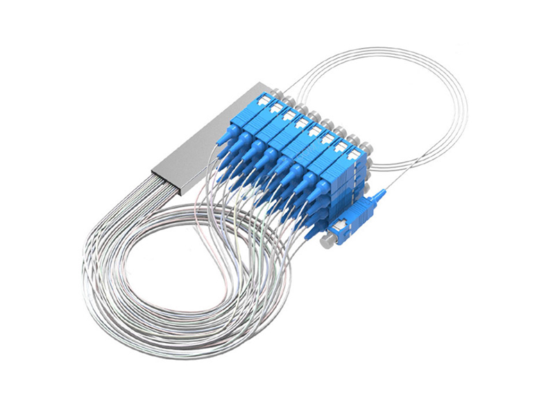 Micro Fiber Optic PLC Splitter 1x32 SC/UPC Single Mode G657A1/A2 /G652D 900um Steel Tube Mini FTTH PON CATV GPON/BPON/EPON