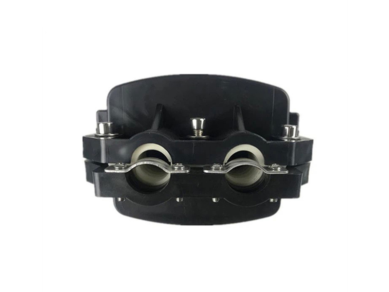 2+2 	 Inlet/outlet 96 cores Outdoor Waterproof OEM Fiber Optic Splice Closure Fibre Enclosure Horizontal Type