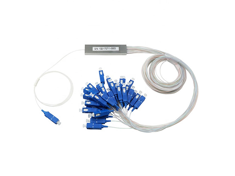 Micro Fiber Optic PLC Splitter 1x32 SC/UPC Single Mode G657A1/A2 /G652D 900um Steel Tube Mini FTTH PON CATV GPON/BPON/EPON