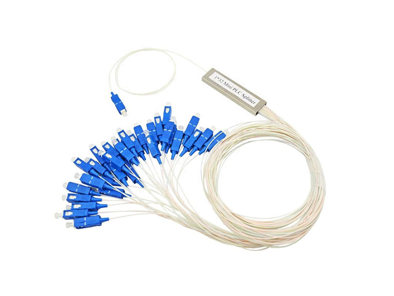 Micro Fiber Optic PLC Splitter 1x32 SC/UPC Single Mode G657A1/A2 /G652D 900um Steel Tube Mini FTTH PON CATV GPON/BPON/EPON