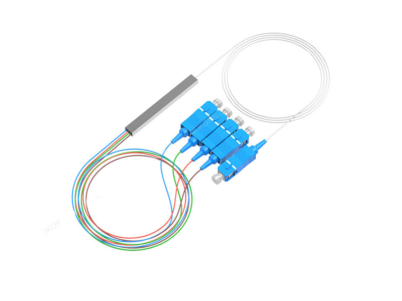 Micro Fiber Optic PLC Splitter 1x4 SC/APC Single Mode G657A1/A2/G652D 900um Steel Tube Mini FTTH PON CATV GPON/BPON/EPON