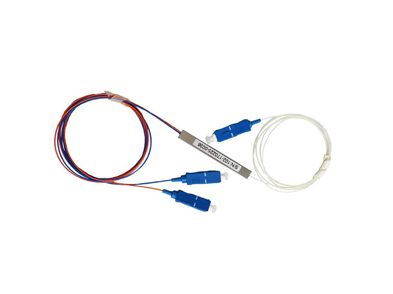 Micro Fiber Optic PLC Splitter 1x2 SC/UPC Single Mode G657A1/A2 /G652d 900um Steel Tube Mini FTTH PON CATV GPON/BPON/EPON