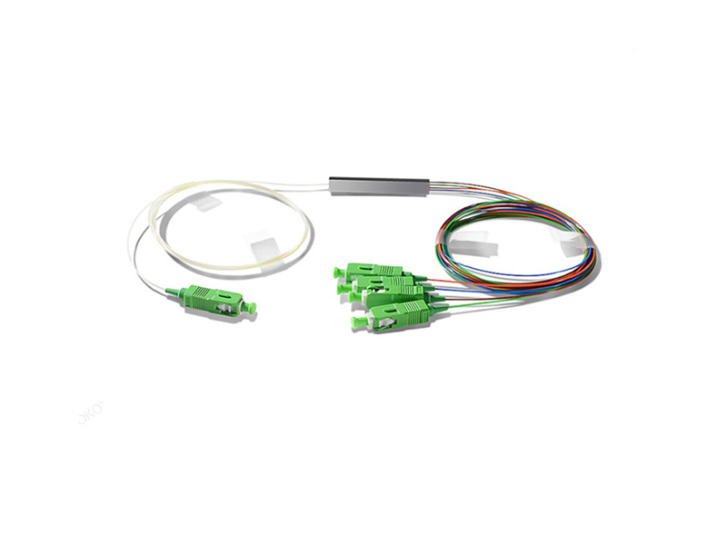 Micro Fiber Optic PLC Splitter 1x4 SC/APC Single Mode G657A1/A2/G652D 900um Steel Tube Mini FTTH PON CATV GPON/BPON/EPON