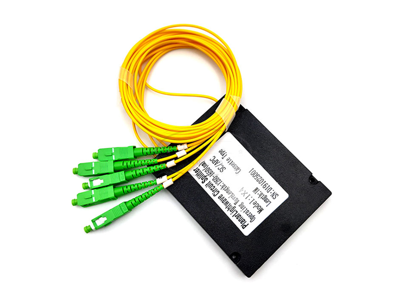 1x4 Sc Apc Abs Plastic Box Type Ftth Optical Fiber PLC Splitter