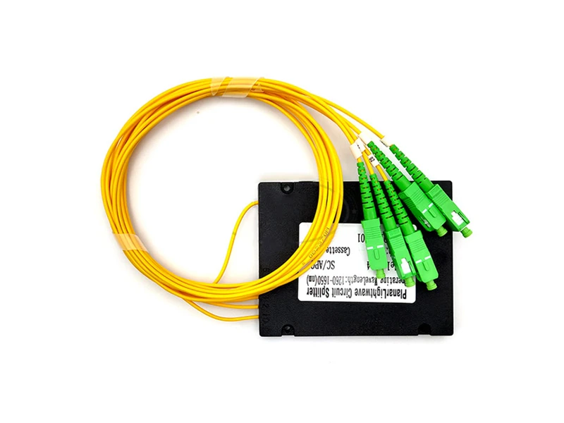 1x4 Sc Apc Abs Plastic Box Type Ftth Optical Fiber PLC Splitter