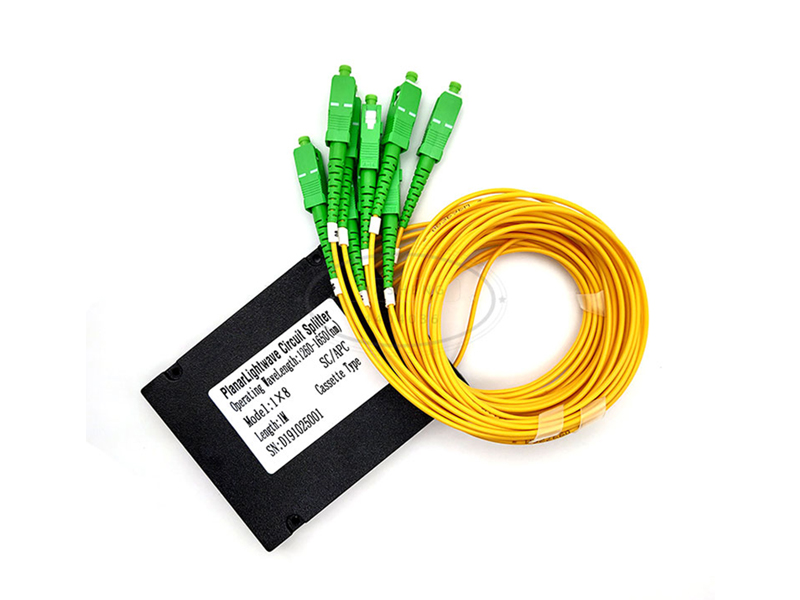 1x8 Sc Apc Abs Plastic Box Type Ftth Optical Fiber PLC Splitter