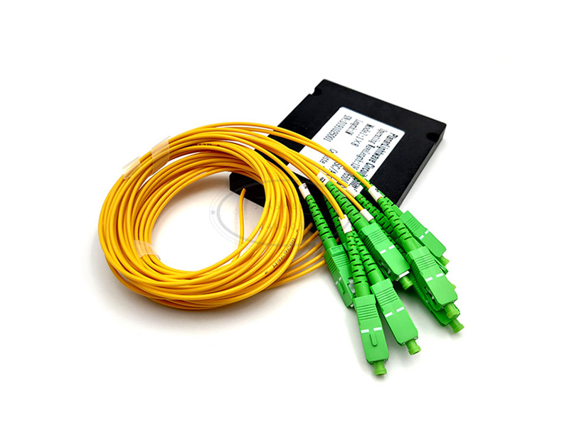 1x8 Sc Apc Abs Plastic Box Type Ftth Optical Fiber PLC Splitter