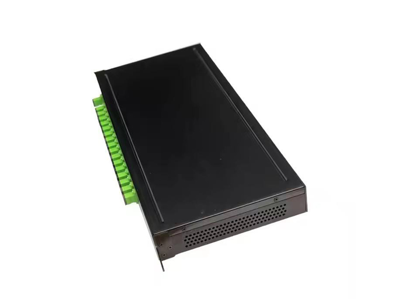 19 Inch PLC Fiber Optic Splitter 1:16 1U Height RACK Type SC/APC Connector Optical Distribution Frame Terminal Box Patch Panel