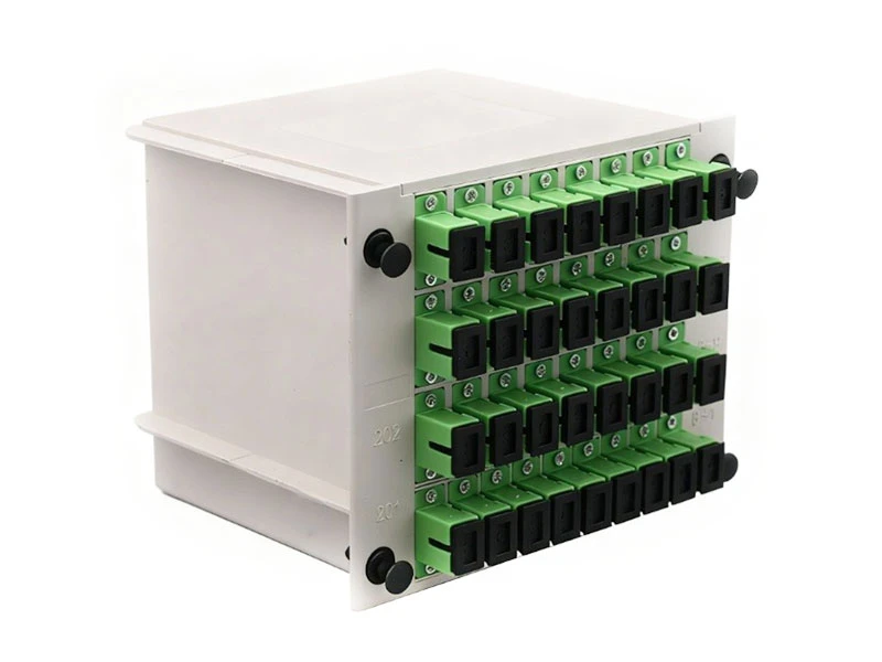 1x32 PLC Fiber Optic Splitter, SC/APC & SC/UPC Single Mode, LGX Cassette Module - Factory Price