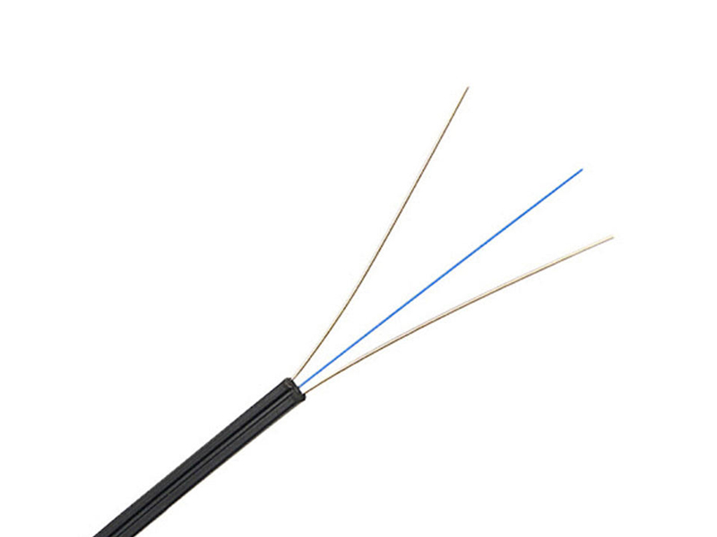 Indoor 1 cores GJXH 2B6 Fiber Optic Cable FTTH Flat Drop Cable