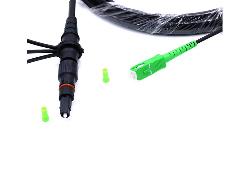 IP68 Waterproof 3 in 1 SC APC Single Mode Hardened Connector Jumper Fiber Optic Cable Assembly