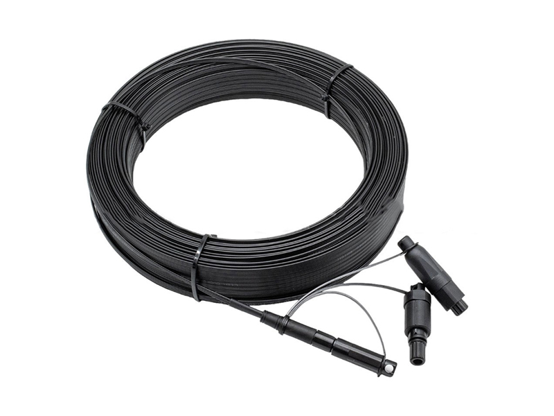 3 in 1 Type Compatible OPTI/FAST/SLM SC/APC 5&times;2 mm, 1 fibra (G657A2),  Hard IP68 Outdoor SC APC Waterproof Cable drop preconectorizado