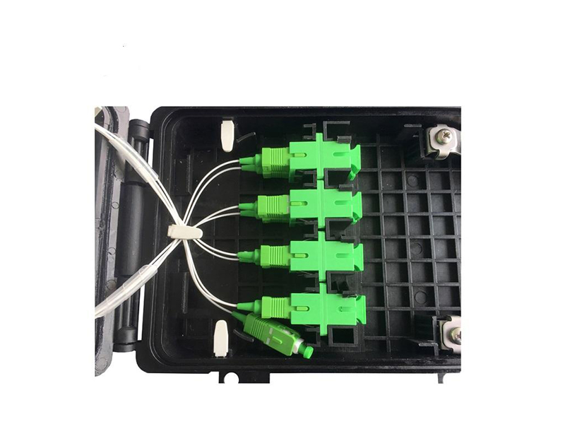 8 port Waterproof Wall Mounted ONT Fiber Distribution Splitter Enclosure for FTTH Drop Cable Feeder Cable Splicing