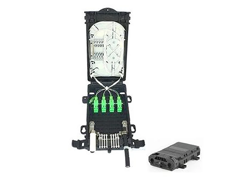 8 port Waterproof Wall Mounted ONT Fiber Distribution Splitter Enclosure for FTTH Drop Cable Feeder Cable Splicing