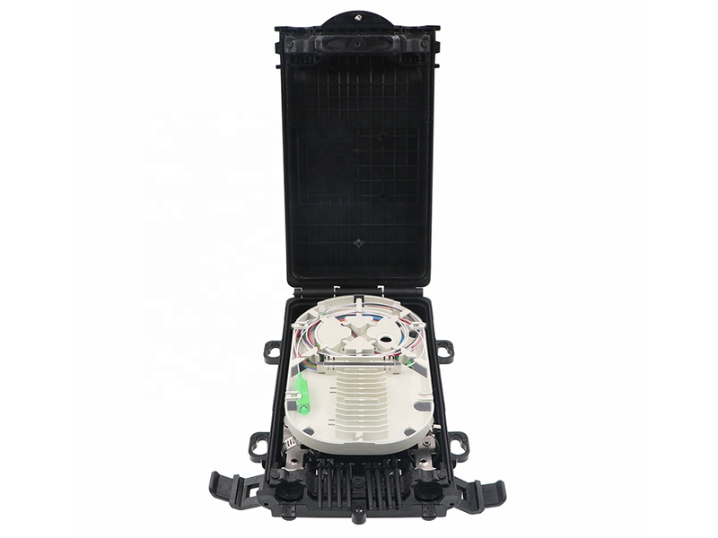 8 port Waterproof Wall Mounted ONT Fiber Distribution Splitter Enclosure for FTTH Drop Cable Feeder Cable Splicing