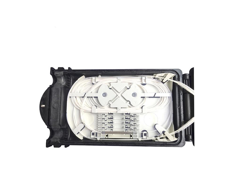 8 port Waterproof Wall Mounted ONT Fiber Distribution Splitter Enclosure for FTTH Drop Cable Feeder Cable Splicing