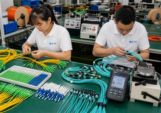 How Does Alteoptic Manufacture Fiber Optic Pigtails, Patch Cords, and MPO Assemblies?