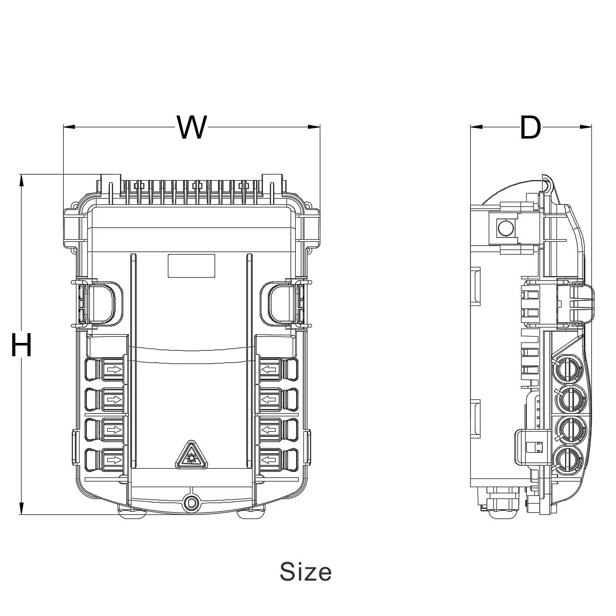 Outdoor Waterproof 18 Ports Fiber Access Terminal Distribution Box Pre-terminated FDB