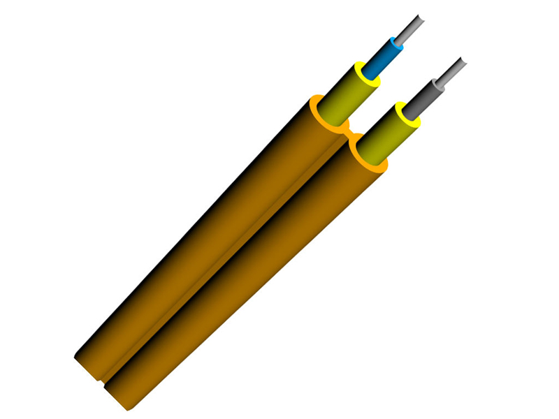 GJFJV 2 Cores Single Mode Duplex Fiber Optic Cable PVC Jacket for Indoor Communication Cables