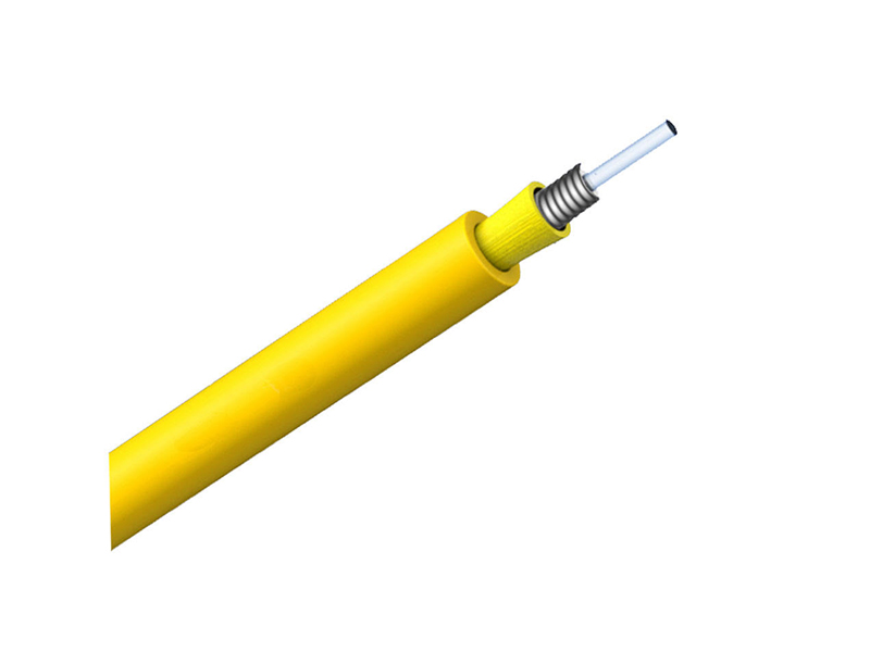 Diameter 2.0-3.0mm 1 core single mode Armored Fiber Optical Cable