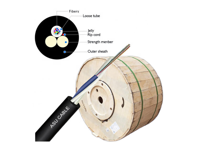 Aerial Self Supported ASU Fiber Optic Cable
