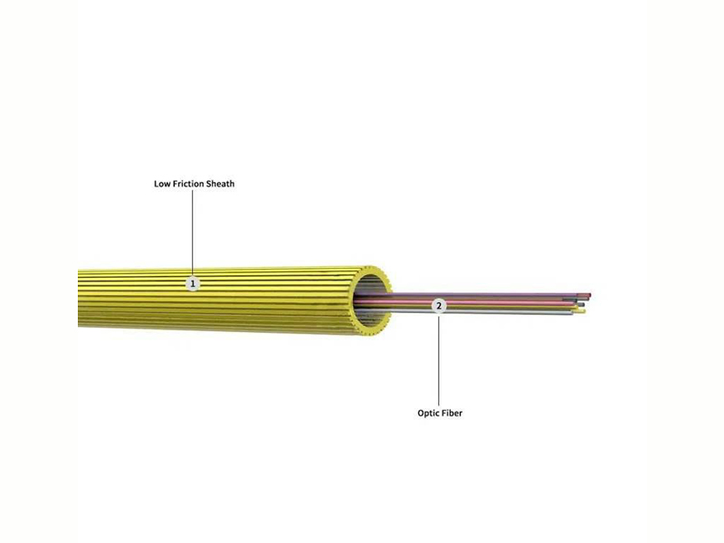 Air Blown Fiber Optic Cable Enhanced Performance Fiber Unit Micro Cable