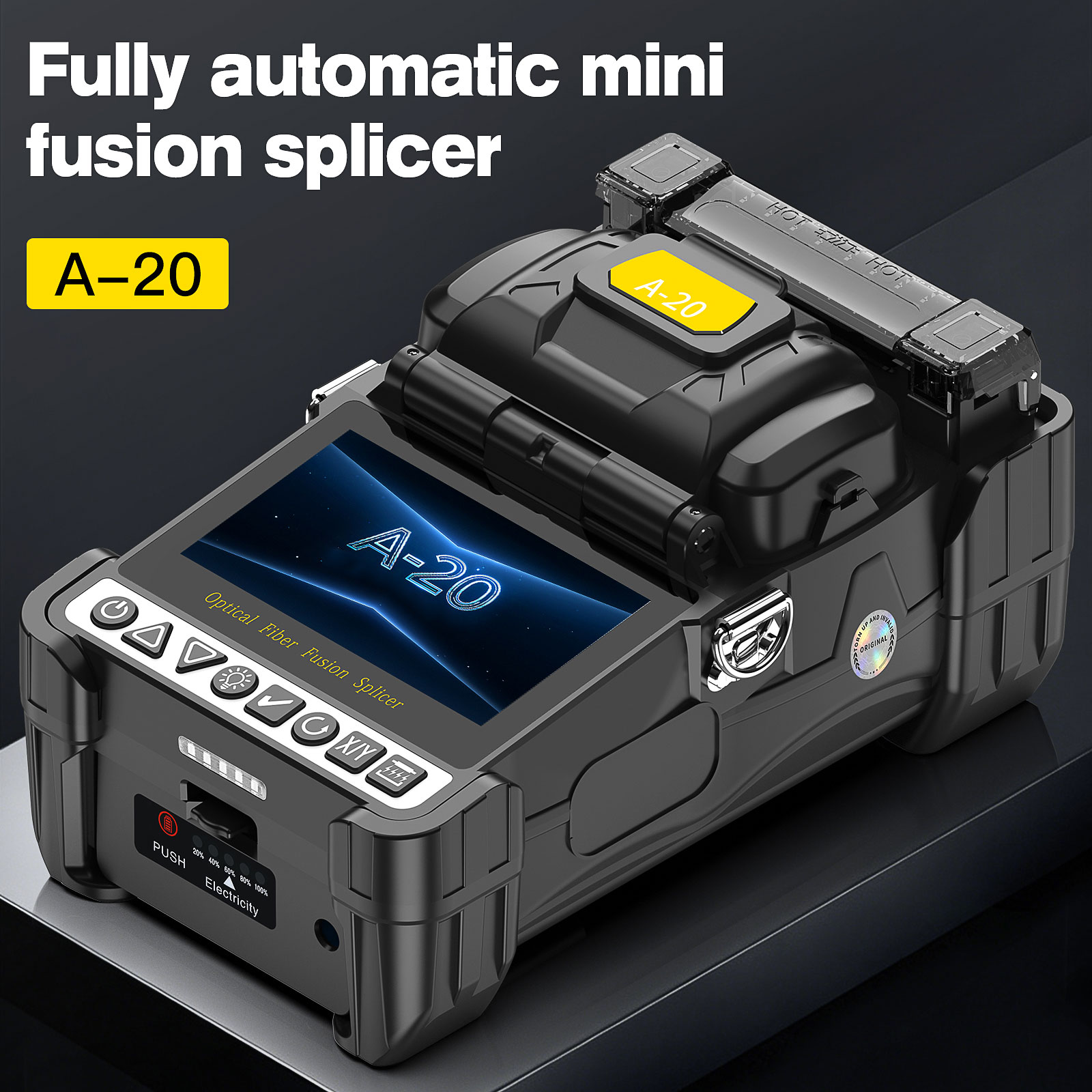 A-20 6 Motors Fiber Fusion Splicer, 4.3