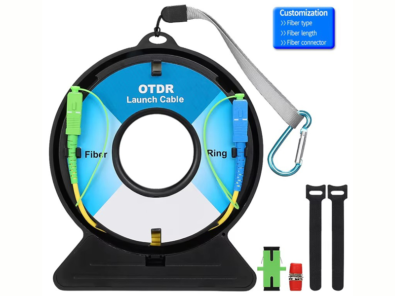 OTDR Test extension line Customized length/Type/Connector SM MM Fiber Optic OTDR Launch Cable Box