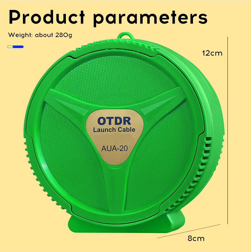 OTDR Launch Box Cable 150~2000M Multimode Tester Cable Reel Dead Zone Eliminator Compatible WiFi 4G for SC LC ST FC