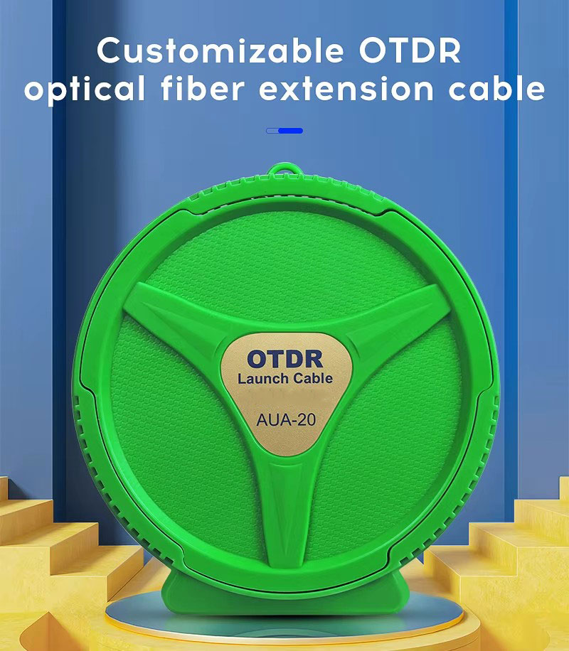 OTDR Launch Box Cable 150~2000M Multimode Tester Cable Reel Dead Zone Eliminator Compatible WiFi 4G for SC LC ST FC