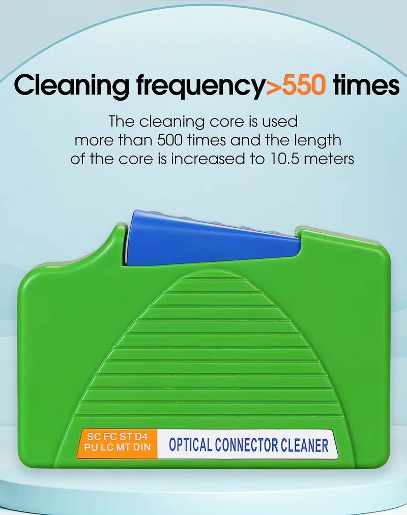 Fiber End Face Cleaning Box SC/FC/LC/ST Connector Cleaner Tools Optical Fiber Flange Cleaner